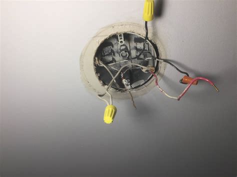 electrical ceiling box for light fixture|replacing a ceiling electrical box.